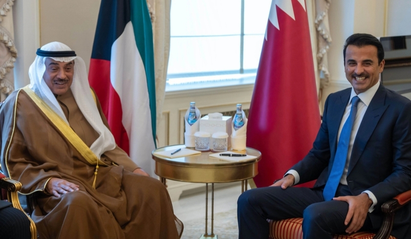 HH the Amir Welcomes Kuwait Crown Prince